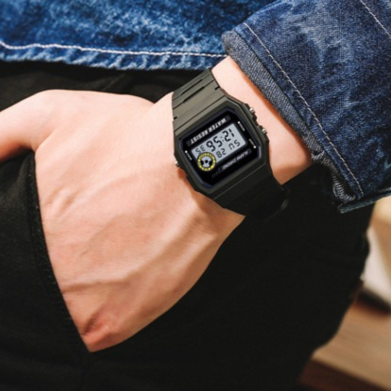 Outdoor Sport Watch - Women's Square Multi Functional Digital Timing