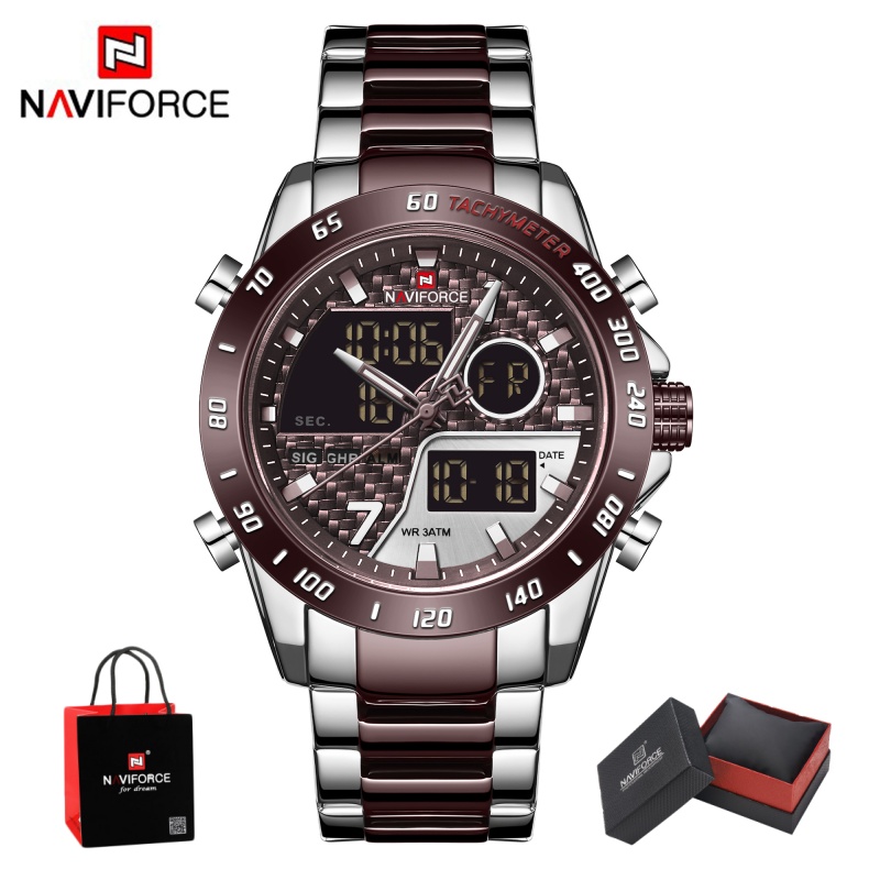 Outdoor Sport News - NAVIFORCE Men‘s New Analog Digital Watch