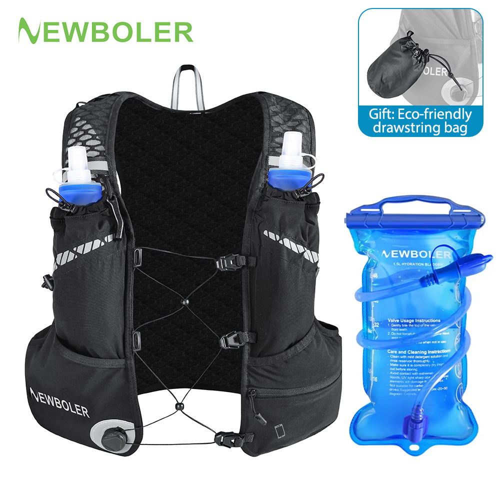 Trail Running Vest - 8L Breathable Hydration Vest Pack For