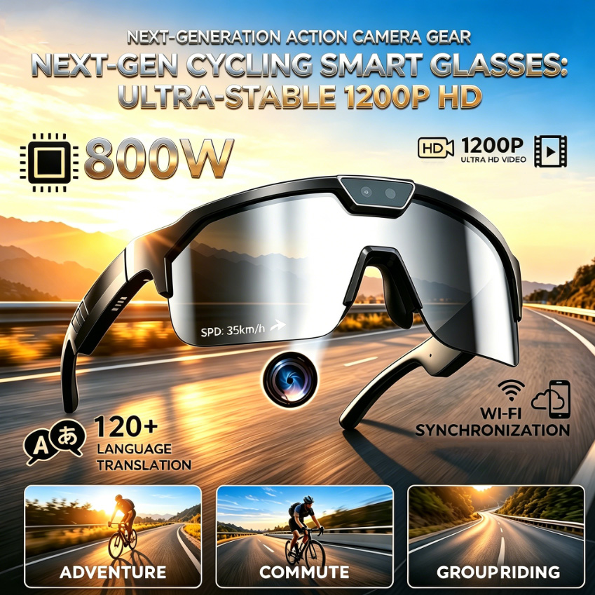 2026 Cycling Glasses with 800W - Outdoor Sport Glasses recension och pris