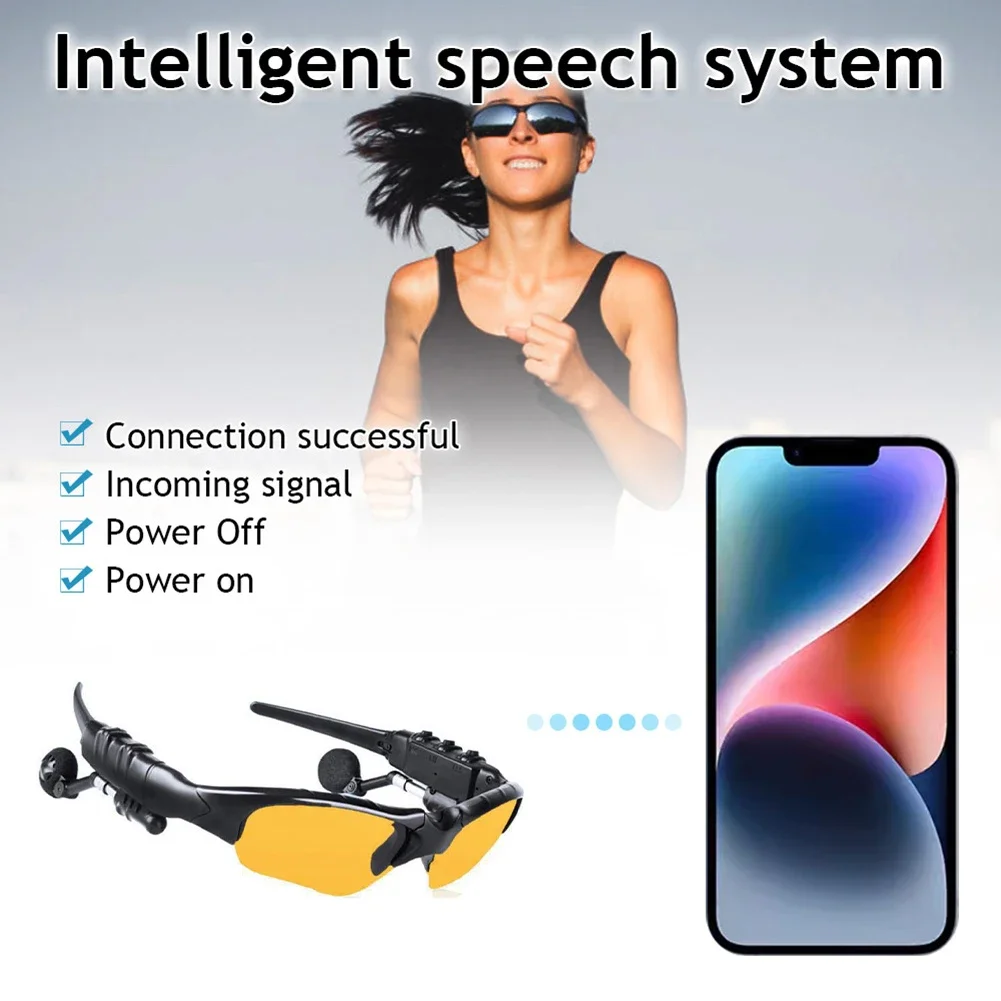 5.0 Stereo Earphones Wireless  - Outdoor Sport Glasses recension och pris