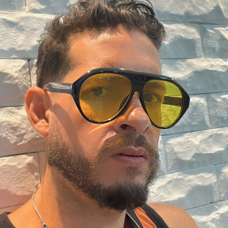 Fashion Oversized Pilot Sungla - Outdoor Sport Glasses recension och pris