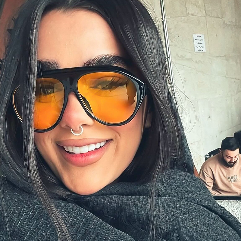 Fashion Oversized Pilot Sungla - Outdoor Sport Glasses recension och pris