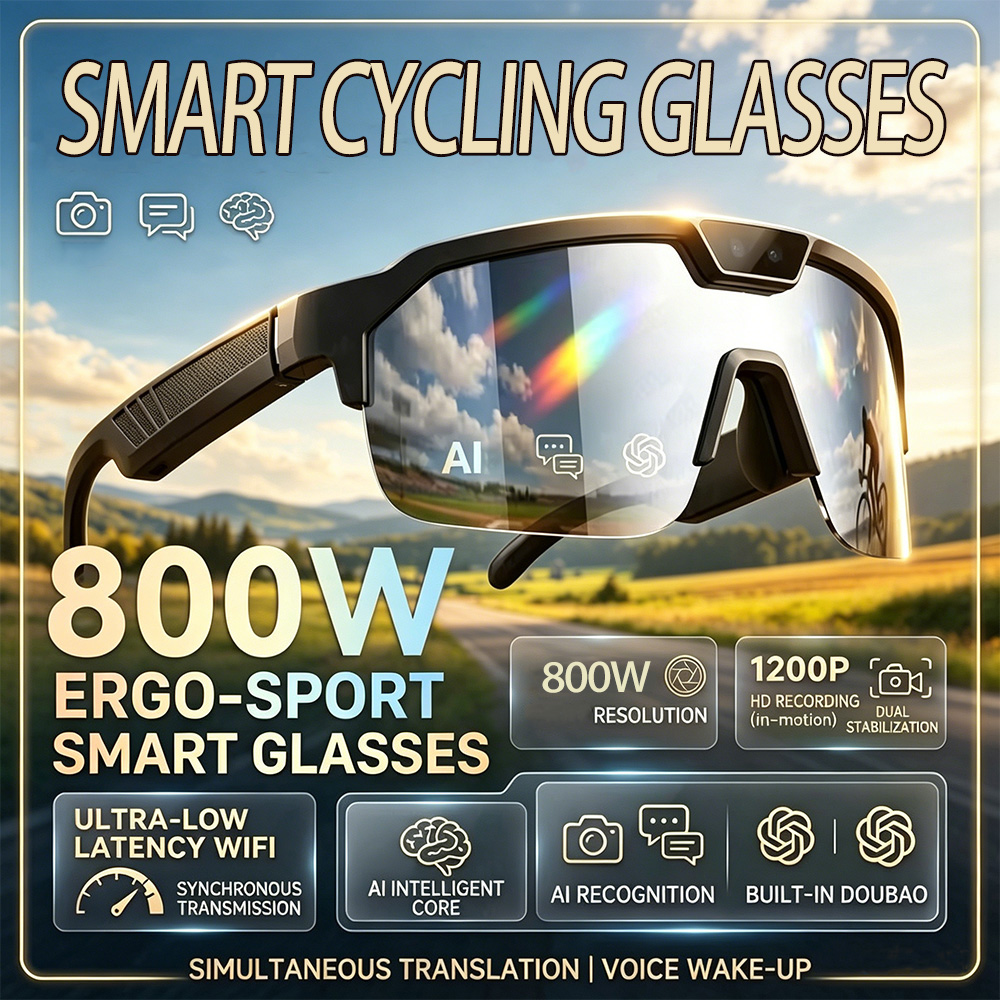 2026 Cycling Glasses with 800W - Outdoor Sport Glasses recension och pris