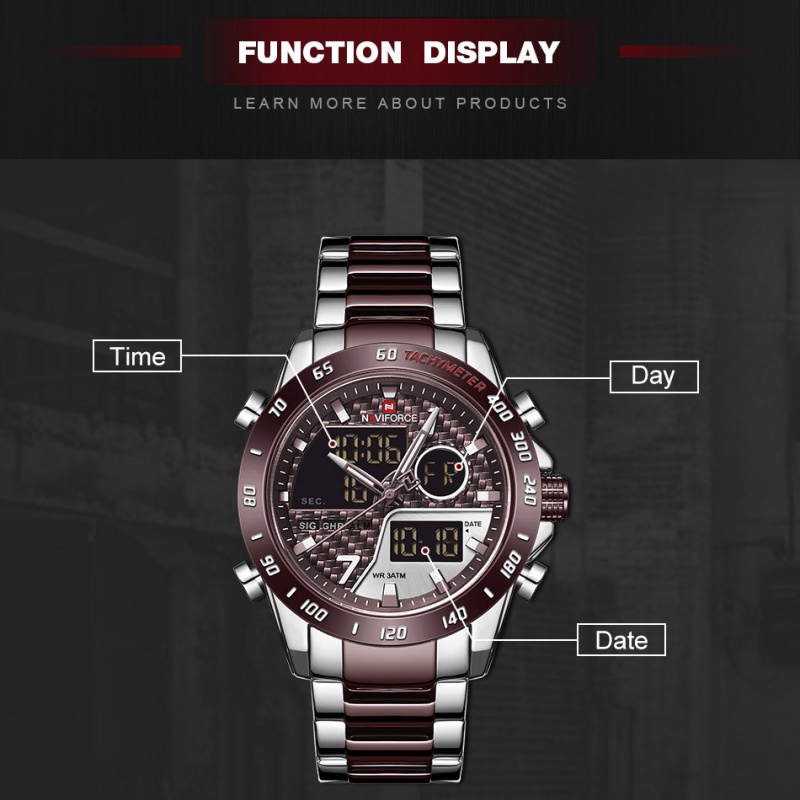 NAVIFORCE Men‘s New Analog Dig - Outdoor Sport News recension och pris